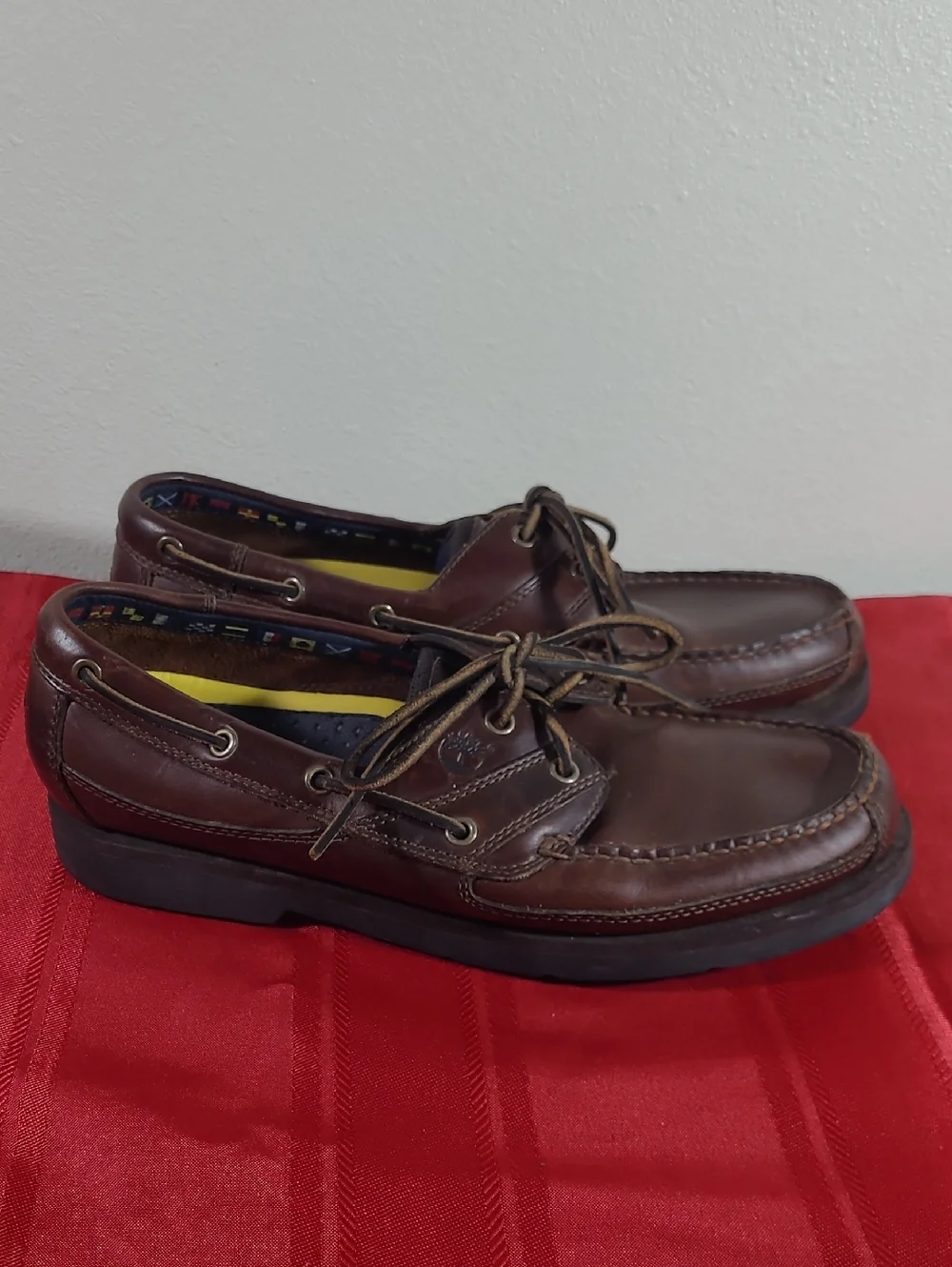 Timberland Brown Leather 2-Eye Men's Boat Shoes
